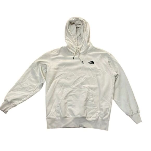 The North Face Cream Hoodie Sweatshirt Unisex mens XL womens XXL - Picture 3 of 12